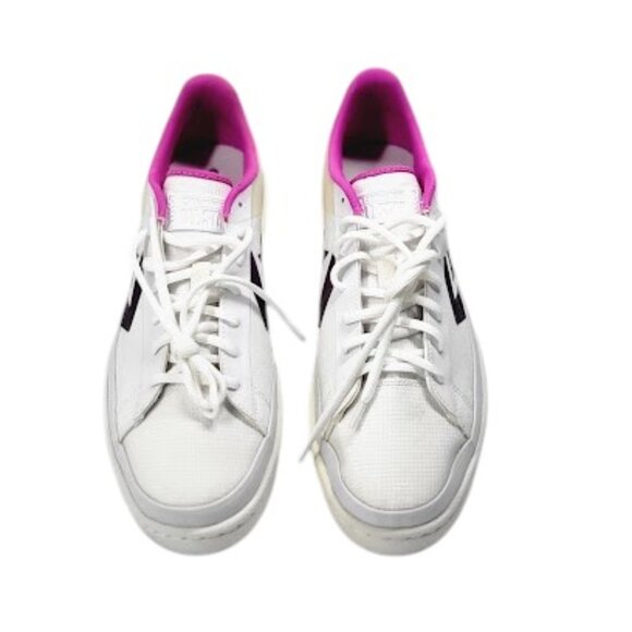 CONVERSE Pro Leather OX Low White Purple Sneakers Unisex Women 11.5- Men 10 NWOB - Picture 2 of 9